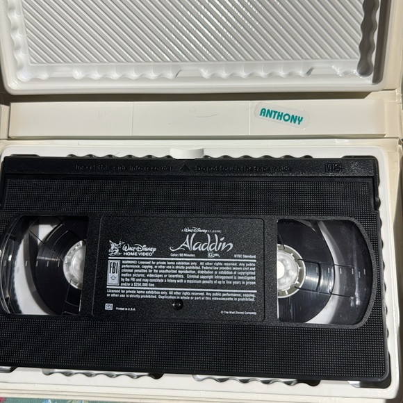 Aladdin 💫 original Disney VHS 📼 lot of two movies. w/ the Return of Jafar. VHS - Picture 5 of 8